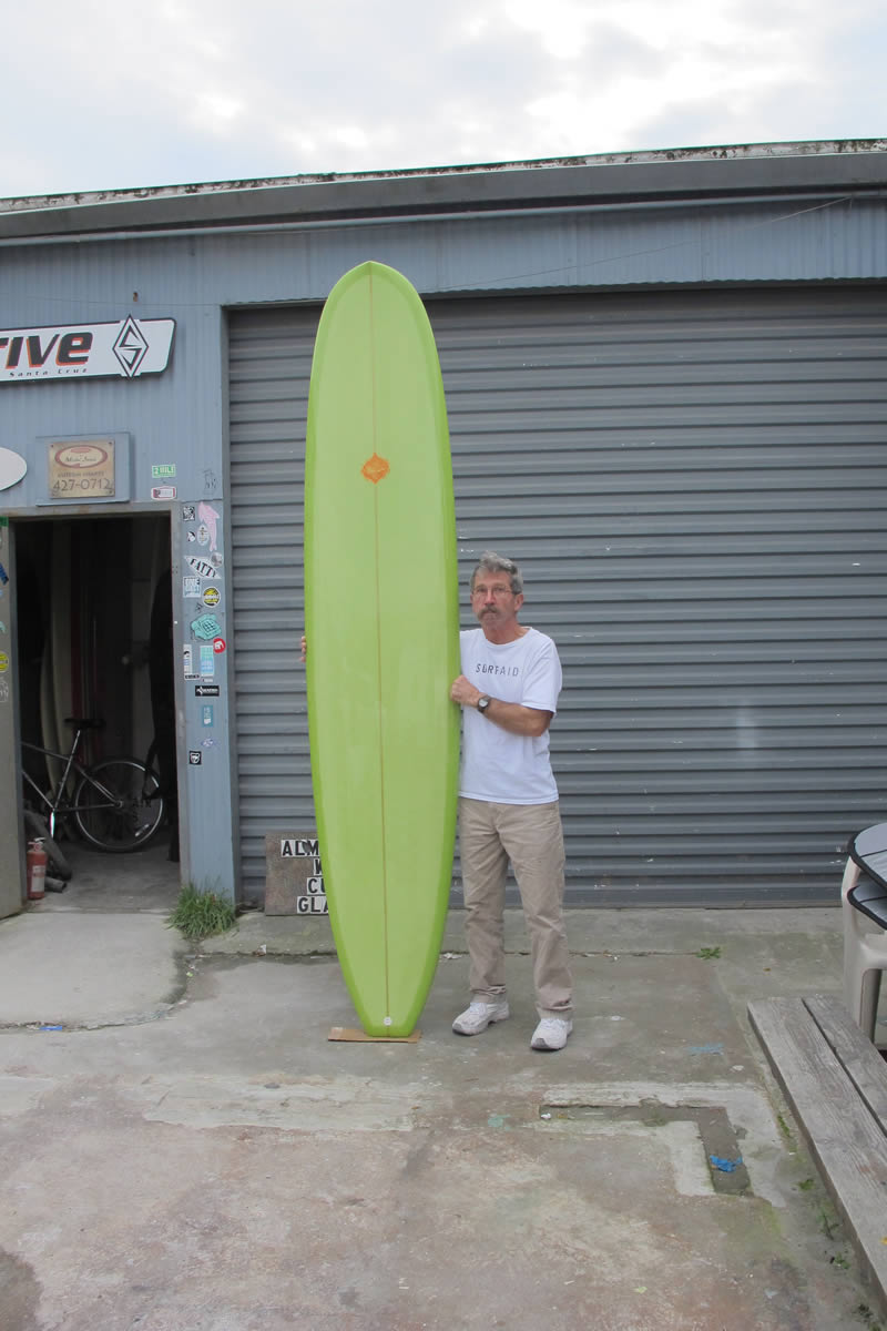 Michel Junod Easy rider v Longboard shaped by Californian Shaper FOR